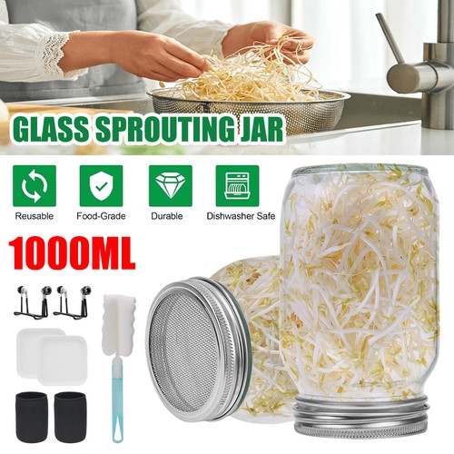 1000ml sprossenglas set - 2x,