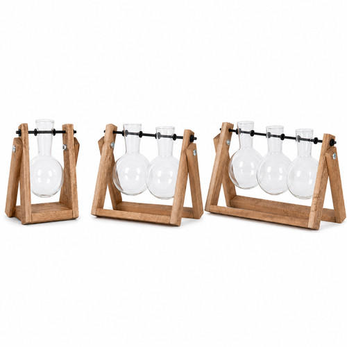 Stecklingsvase mit glasvase - stecklingsvase,