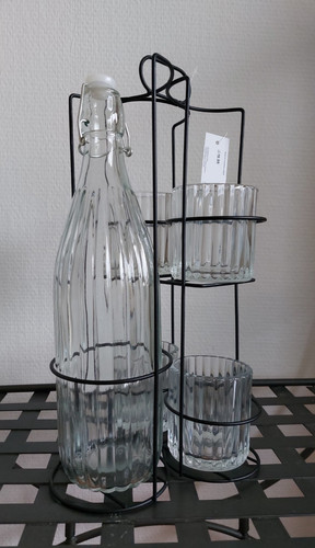 Glas set flasche 4 - glas,
