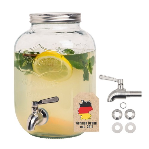 Getränkespender liter glas - getränkespender,