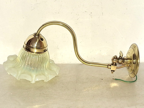 Antike wandlampe uranglas - antike, m.