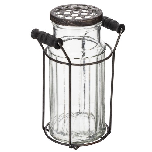 Vintage glasflasche mit - vintage,