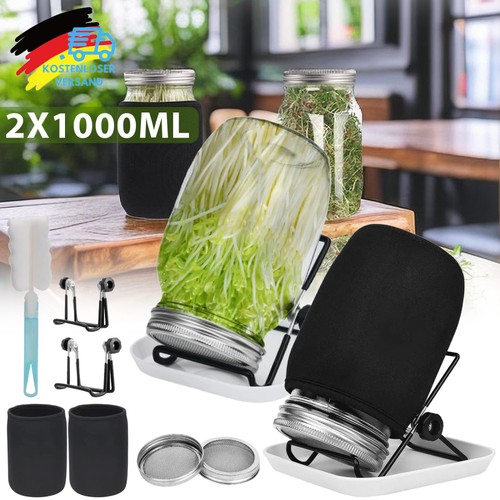 1000ml sprossenglas set - 2x,