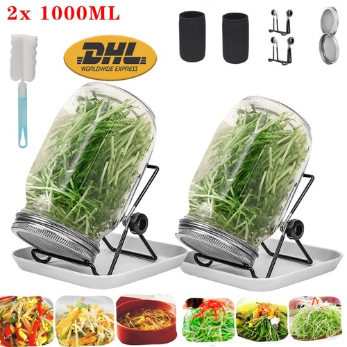 1000ml sprossenglas set - 2x,