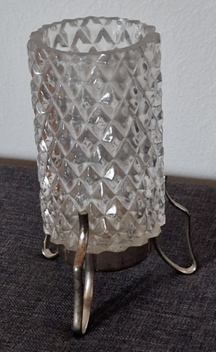 Vintage kerzenhalter glas - -,