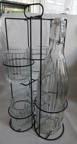 Glas set flasche 4 - +,